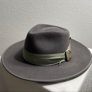 Custom bespoke Wool Hampui Fedora Medium
